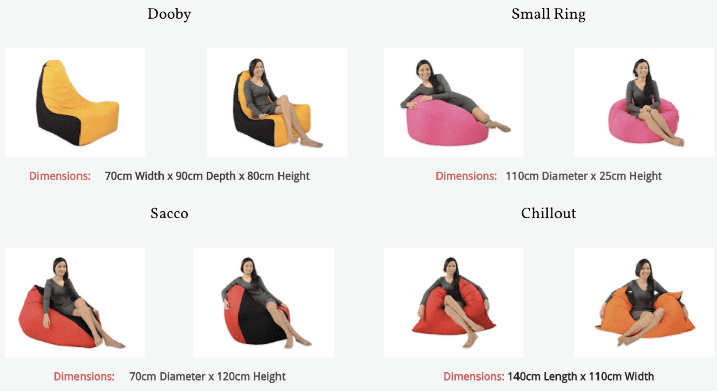 Rent Leather Medium Size Bean Bag | Rental Sri Lanka